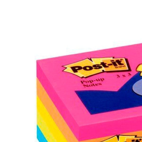 NOTAS ADH. 3X3 POST-IT POP-UP 3301-5ALTM CUBO 500H.NEON24